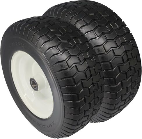 16 × 6.50-8 "إطار وعجلة مجانية مسطحة ، 1" حجم المحور ، 3 "محور مركز لصفرة الجزور جزازة العجلة معدات جرار الزراعة ، مجموعة من 2 in Kuwait