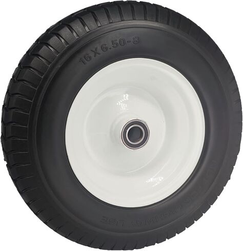 16 × 6.50-8 "إطار وعجلة مجانية مسطحة ، 1" حجم المحور ، 3 "محور مركز لصفرة الجزور جزازة العجلة معدات جرار الزراعة ، مجموعة من 2 in Kuwait