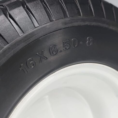16 × 6.50-8 "إطار وعجلة مجانية مسطحة ، 1" حجم المحور ، 3 "محور مركز لصفرة الجزور جزازة العجلة معدات جرار الزراعة ، مجموعة من 2 in Kuwait