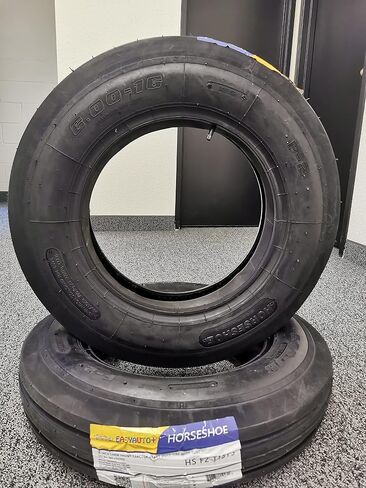 N12 2 New Horseshoe 6.00-16 10ply F2 3 Rib Super Duty Ag Farm Tractor (2 إطارات+2 أنابيب) 6.00x16 60016 ، جدران سود in Saudi Arabia