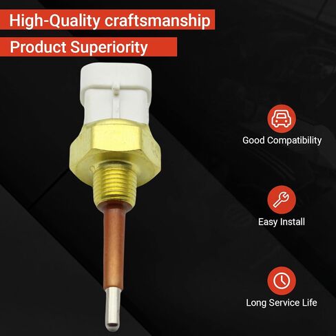 Low Coolant Level Sensor 904-7252 Compatible with Detroit Freightliner Cummins Series Trucks 3/8" O-Ring Thread-2 Pins Replaces 23522855 23526907 650648 in Saudi Arabia