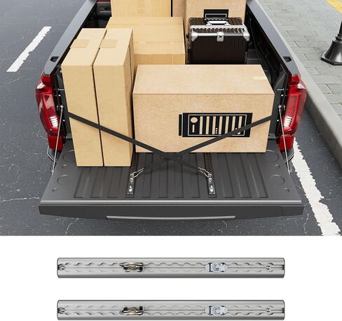 تتبع الباب الخلفي متوافق مع 2019-2025 دودج رام 1500 Tailgate Trail Dair System Management Baring Down Rail Replacement for 2019-2025 Dodge RAM 1500 Accessories in Kuwait