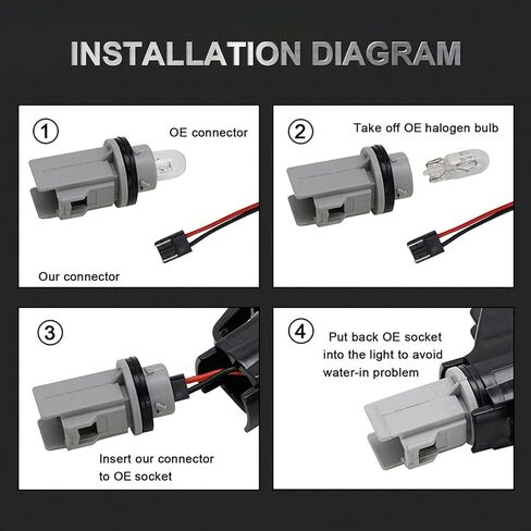 LED Rear License Plate Lights Replacement for Silverado Sierra 1500/2500/3500 1999-2013, Yukon/Yukon XL Tahoe Suburban Avalanche Traverse Escalade, Number Bumper Tag Lamp, Clear Lens in Kuwait