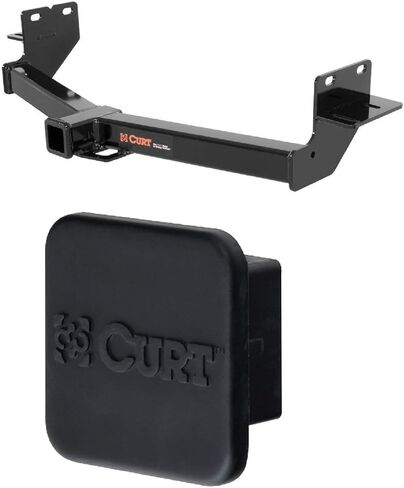 Curt 13153 22272 Class 3 Trailer Hitch مع جهاز استقبال 2 بوصة و 2 بوصة حزمة تغطية الأنبوب من مطاطية من Hyundai Santa Fe و Santa Fe in Kuwait