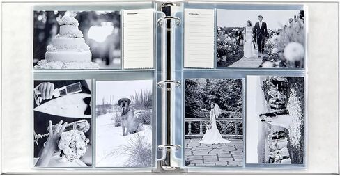 صورة صور جلدية صورة مع 18 صفحة صافية ، يحمل 108 ، 4 "× 6" صور | موثق 3 حلقة قابل لإعادة التعبئة | صنع في الولايات المتحدة (كبيرة - 10.5 "× 12") in Kuwait
