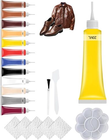 New Advanced Leather Repair Gel, 2025 Upgrade Leather Repair Kit for Car Seat Vinyl Repair Kit, Professional Leather Repair Coloured Cream Gel, Multifunctional Couch and Jacket Repair Kit (Black) in Saudi Arabia
