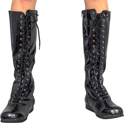 Pro Wrestling Costume Boots Super Hero Wrestler Halloween Cosplay in Saudi Arabia