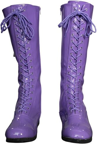 Pro Wrestling Costume Boots Super Hero Wrestler Halloween Cosplay in Saudi Arabia