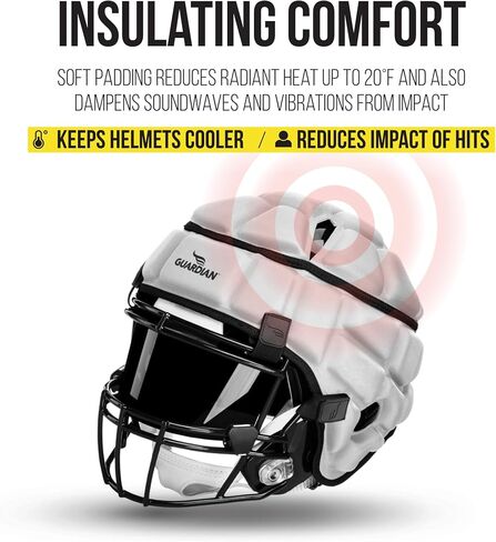 Guardian Cap - Soft-Shell Helmet Cover for Football and Lacrosse - Reduces Impact and Protects Helmets - One Size Fits All for Youth, High School and College Programs - Maroon in Saudi Arabia