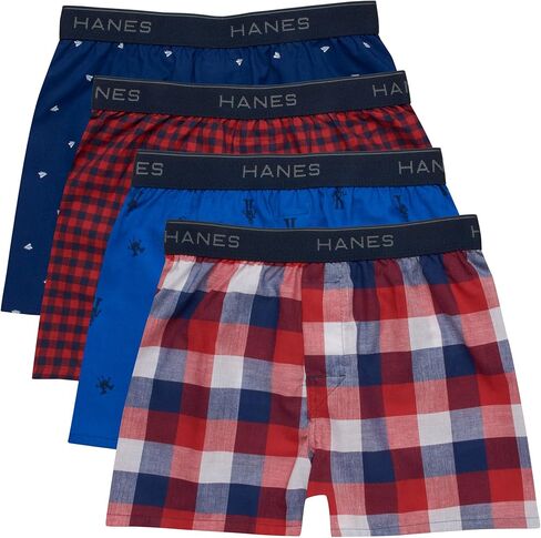ملخصات Boys Boys Hanes Boys W/Comfortsoft Weistband ، متنوعة 4 عبوات in Kuwait