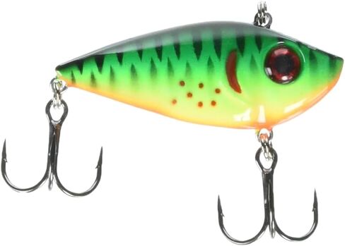 Strike King (REYESD38-447) Red Eye Shad Fishing Lure, Lipless Crankbait, Free-Floating Internal Rattles, 3D Eyes, Premium Size 4 Treble Hooks, 3/8-Ounce, Sinking, Brown Craw in Kuwait