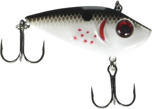 Strike King (REYESD38-447) طُعم صيد السمك بظل العين الحمراء، طُعم كرنك بدون شفاه، خشخيشات داخلية تطفو بحرية، عيون ثلاثية الأبعاد، حجم ممتاز 4 خطافات ثلاثية، 3/8 أونصة، غرق، زحف بني in Kuwait