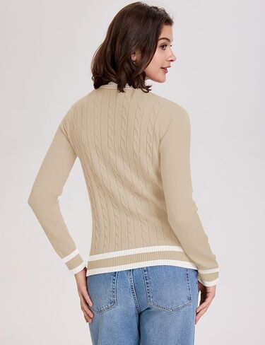 Rapbin Women Cable Sweater Sweater Long Sleeve Pullover Tops Lightweight Ladies Disual Business Disual Endery Edfits 2025 in Kuwait