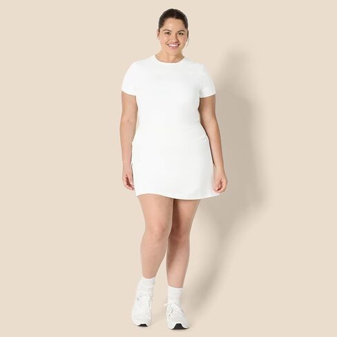 Amazon Essentials Formflex Formflex Buttery Tennis تنورة مع شورتات مدمجة مع جيوب in Kuwait