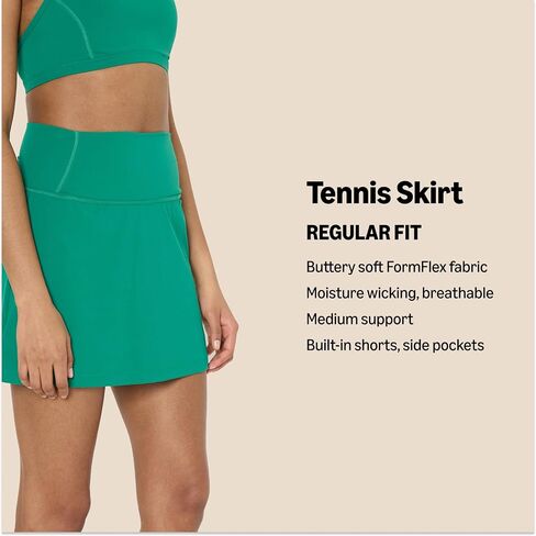 Amazon Essentials Formflex Formflex Buttery Tennis تنورة مع شورتات مدمجة مع جيوب in Saudi Arabia