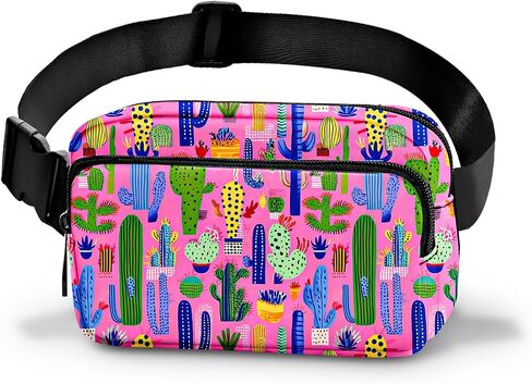 Cactus Fanny Pack for Women Casual Belt Bag Fashion Waist Pack with Adjustable Strap Traveling in Saudi Arabia