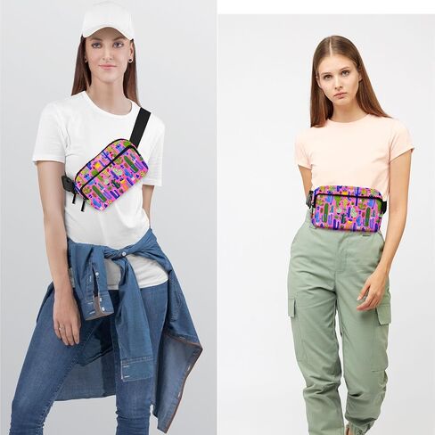 Cactus Fanny Pack for Women Casual Belt Bag Fashion Waist Pack with Adjustable Strap Traveling in Saudi Arabia