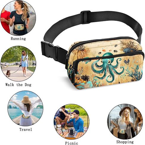 Cactus Fanny Pack for Women Casual Belt Bag Fashion Waist Pack with Adjustable Strap Traveling in Saudi Arabia
