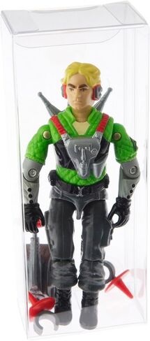 Plymor Clear Folding Action Figure Storage / Display Protector Box, 1.75" W x 1.25" D x 4.5" H, fits 3.75" Figures, 20-Pack in Saudi Arabia