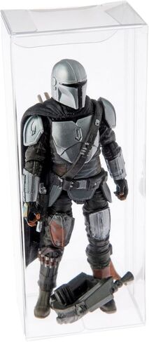Plymor Clear Folding Action Figure Storage / Display Protector Box, 1.75" W x 1.25" D x 4.5" H, fits 3.75" Figures, 20-Pack in Saudi Arabia