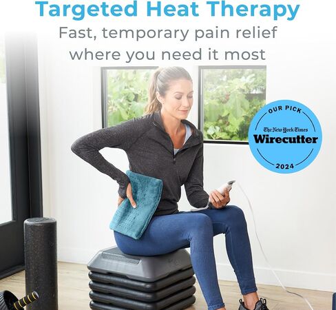 Pure Enrichment PureRelief XL Heating Pad - 12" x 24" Electric Heating Pad for Back Pain & Cramps, 6 Heat Settings, FSA/HSA Eligible, Soft Machine Wash Fabric, Auto-Off & Moist Heat (Charcoal Gray) in Saudi Arabia