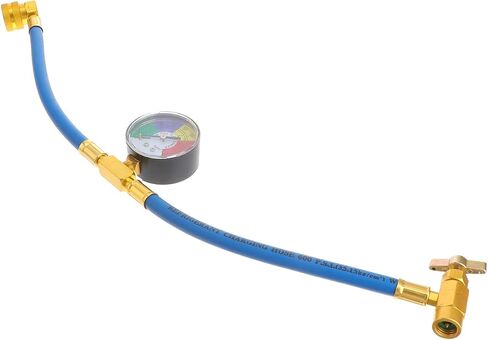 Vicasky R134a Charge Hose Kit ، 1/2 Can Self-Seally Valve Can R134A Recharge Hose Kit مع مقياس ، مجموعة قياس الشحن ، R-134A CAN CAN CAN CAN CAN TAP in Saudi Arabia