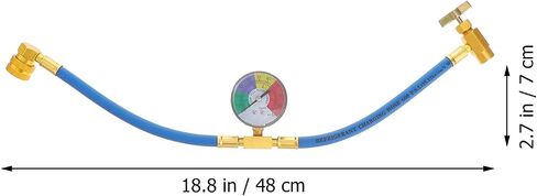 Vicasky R134a Charge Hose Kit ، 1/2 Can Self-Seally Valve Can R134A Recharge Hose Kit مع مقياس ، مجموعة قياس الشحن ، R-134A CAN CAN CAN CAN CAN TAP in Saudi Arabia