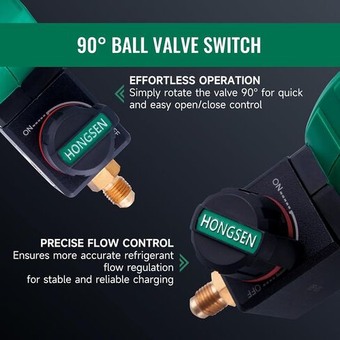 HVAC Single Gauge Set for R410A, R32, R22, and R134a, 800 PSI Dual-Scale AC Charging Kit with Brass Gauge, 5FT Hoses, Calibration Screw, R410A Adapter, and Carrying Case in Saudi Arabia