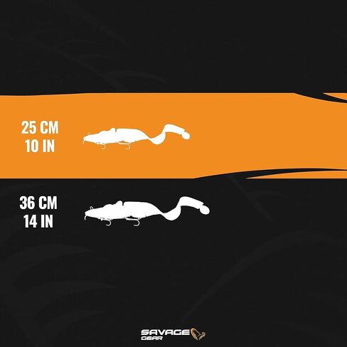 طعم صيد السمك Savage Gear 3D Burbot Ribbontail، 3 أونصة، Firetiger، ملامح وحركة واقعية، بناء متين، تصميم هجين من خلال الخط، خشخيشة زجاجية مدمجة، متوفرة في 3 أحجام in Kuwait