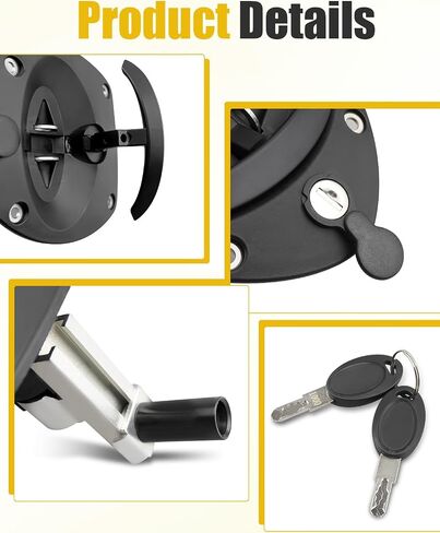 مزلاج Door T-tandle مع مفتاحين مناسبين لمولدات Cummins و Kohler مع مزلاج مقبض T متشابه ، استبدال 406-0972-01 ، A034B471 in Kuwait