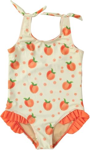Portakal Girls One Piece Swimsuit Vibrant Cute Quick Dry Beach Swimwear Bathing Suits in Kuwait