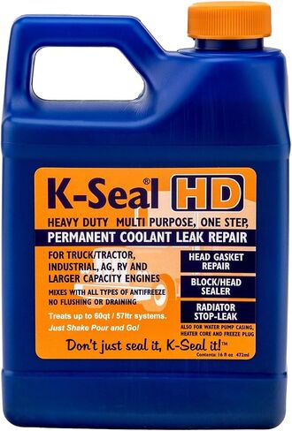 SOLV-TEC Inc. ST5516 16OZ. K-seal tm ثقيلة الأداء متعددة الأغراض خطوة واحدة إصلاح تسرب سائل التبريد الدائم ، 8 أوقية ، صب ويذهب ، يمزج مع كل مضادات التجمد ، لا تتطلب التدفق in Kuwait