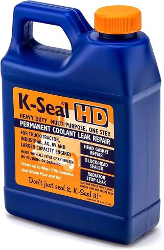 SOLV-TEC Inc. ST5516 16OZ. K-seal tm ثقيلة الأداء متعددة الأغراض خطوة واحدة إصلاح تسرب سائل التبريد الدائم ، 8 أوقية ، صب ويذهب ، يمزج مع كل مضادات التجمد ، لا تتطلب التدفق in Kuwait