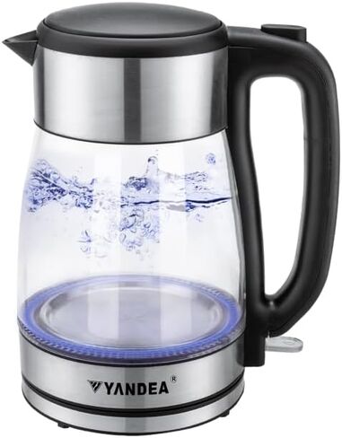 Electric Kettle, 1.7L Hot Water Boiler&Heater, Built-In Mesh Filter, Auto Shut-Off, Cordless 360°Base with Blue LED Light, Boil-Dry Protection for Coffee, Tea or More in Saudi Arabia