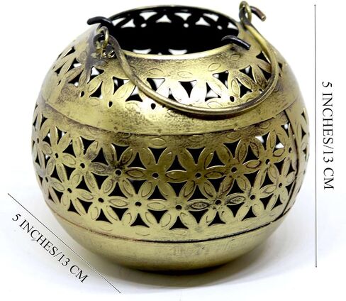 Urban Bloom Decorative Brass Bowls with Floral Design Decorative Showpiece T-Light Candle Holder in Saudi Arabia