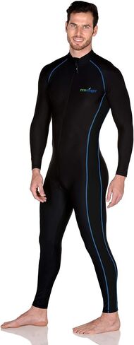 EcoStinger® Men Full Body Swimsuit Stinger Suit UPF50+ Chlorine Resistant Black Royal Stitch in Saudi Arabia