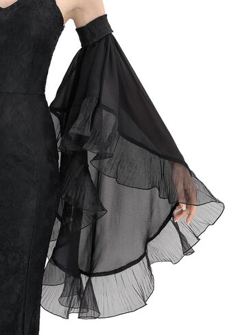 Steampunk Victorian Sleeves Gothic Detachable Tulle Sleeves for Women Gown Dresses Wedding Halloween Cosplay in Saudi Arabia