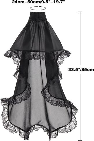 Steampunk Victorian Sleeves Gothic Detachable Tulle Sleeves for Women Gown Dresses Wedding Halloween Cosplay in Saudi Arabia