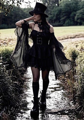 Steampunk Victorian Sleeves Gothic Detachable Tulle Sleeves for Women Gown Dresses Wedding Halloween Cosplay in Saudi Arabia