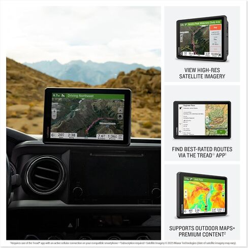 Garmin Tread 2 - Overland Edition, Rugged 8-inch Touchscreen All-Terrain GPS Navigator, Trail Routing, Satellite Imagery, for Off-The-Grid Travels Navigation Bundle with Cleaning kit + More in Saudi Arabia