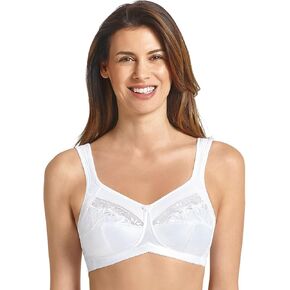 Anita Women's Care Safina Embroidered Soft Cup Bra, 5349X, White, 36D in Saudi Arabia