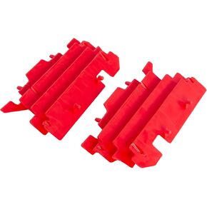 HECASA Pair Radiator Louvers Compatible with 2000-2004 Honda CR125 CR250 CRF450R CR250R CR125R Replace for Part Number 8459900002 Left & Right Red ABS Plastic in Kuwait