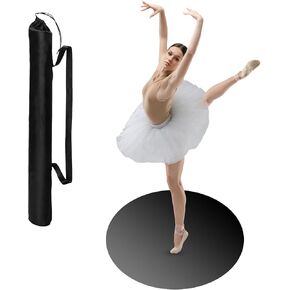 33 Inch Portable Dance Floor Smooth Flooring Ballet Floor Round Vinyl Dance Floor Mat for Home Stage Studios Kids Adults Practice Improve in Saudi Arabia