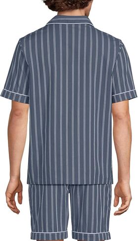 Lands' End Men's Short Sleeve Essential Pajama Shirt in Saudi Arabia