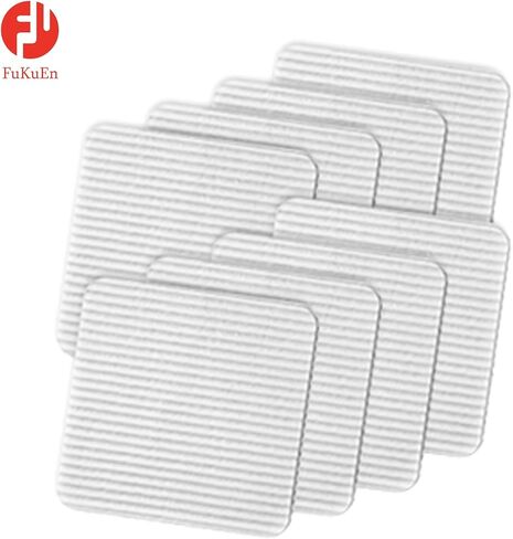 Anti Slip Rug Pad Grippers 8 Pcs Vacuum Technology Carpet Gripper for Hardwood Floors Anti Curling Carpet Grips Washable Non Slip Area Rug Pad 10x10cm in Kuwait