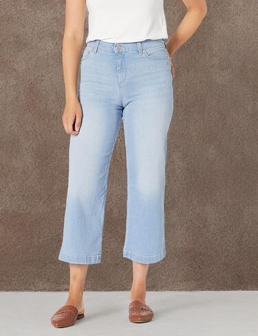 Gloria Vanderbilt Women's Petite Amanda Wide Leg Crop Length Jean in Saudi Arabia
