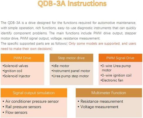 Ignition Coil Tester，QDB-3A Drive Automobile Ignition Coil Tester Injector Solenoid Valves Idling Stepper Motor Instrument Car Fault Detector in Saudi Arabia