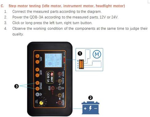 Ignition Coil Tester，QDB-3A Drive Automobile Ignition Coil Tester Injector Solenoid Valves Idling Stepper Motor Instrument Car Fault Detector in Saudi Arabia
