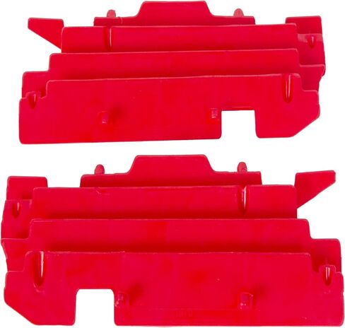 HECASA زوج الرادياتير كواغرات متوافقة مع 2000-2004 هوندا CR125 CR250 CRF450R CR250R CR125R استبدال رقم 8459900002 اليسار والأحمر البلاستيك in Kuwait