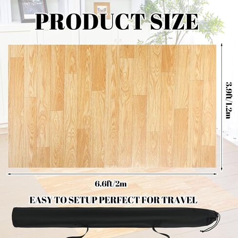 33 Inch Portable Dance Floor Smooth Flooring Ballet Floor Round Vinyl Dance Floor Mat for Home Stage Studios Kids Adults Practice Improve in Saudi Arabia